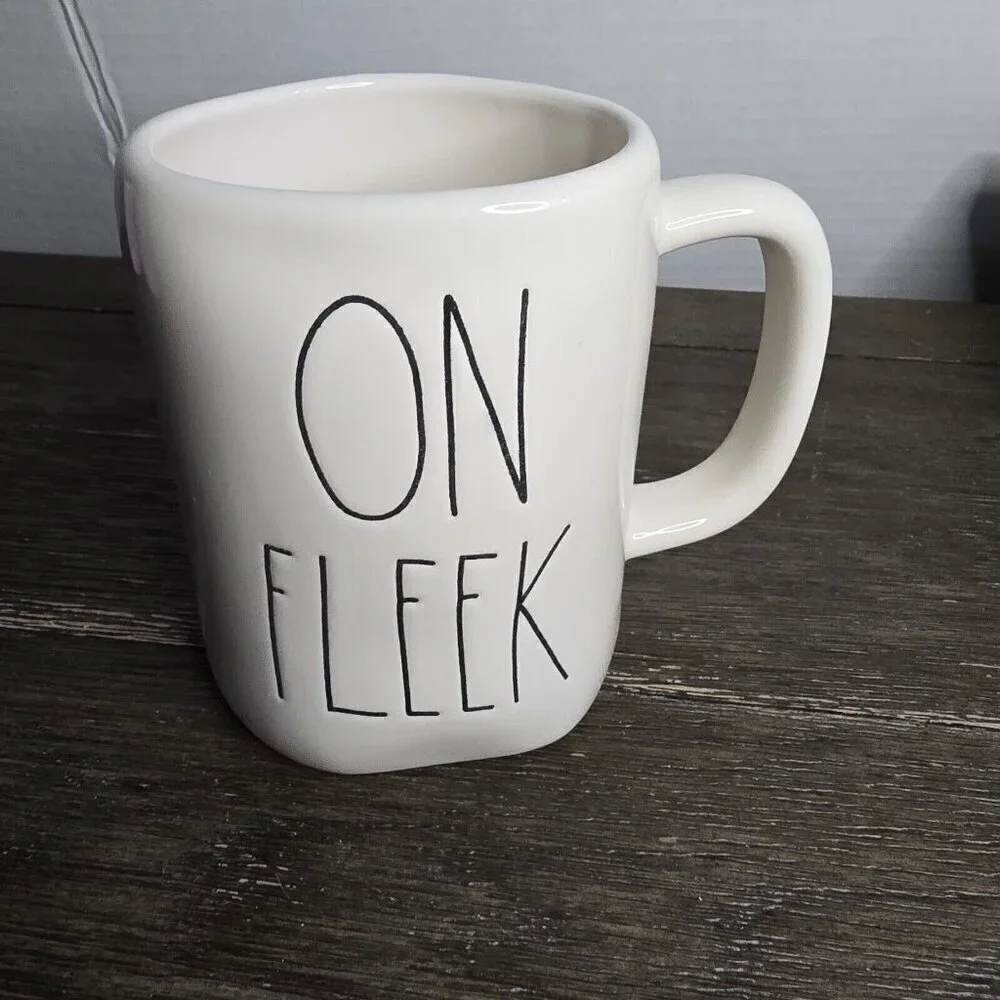 NWT Rae Dunn Artisan On Fleek Mug 2021 Magenta Farmhouse Basics